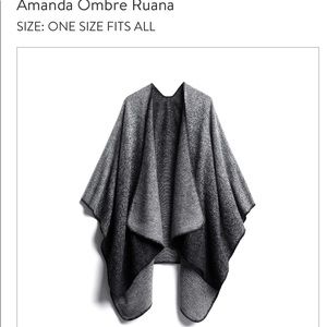 Lulla Amanda Ombré Ruana NWOT